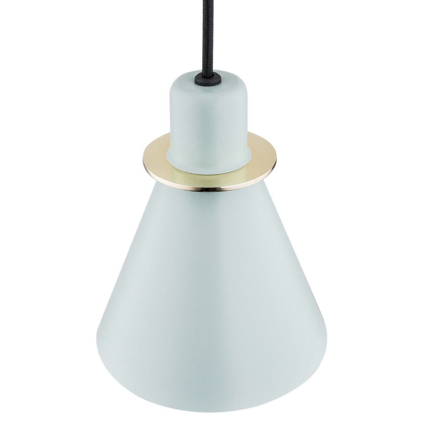 Argon 4682 - Candelabro suspenso BEVERLY 1xE27/15W/230V azul/dourado