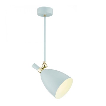 Argon 4685 - Candelabro suspenso CHARLOTTE 1xE27/15W/230V azul/dourado