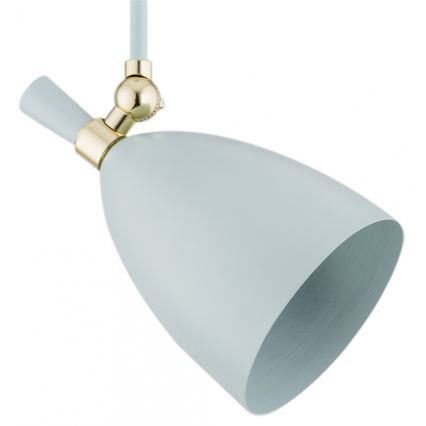 Argon 4685 - Candelabro suspenso CHARLOTTE 1xE27/15W/230V azul/dourado