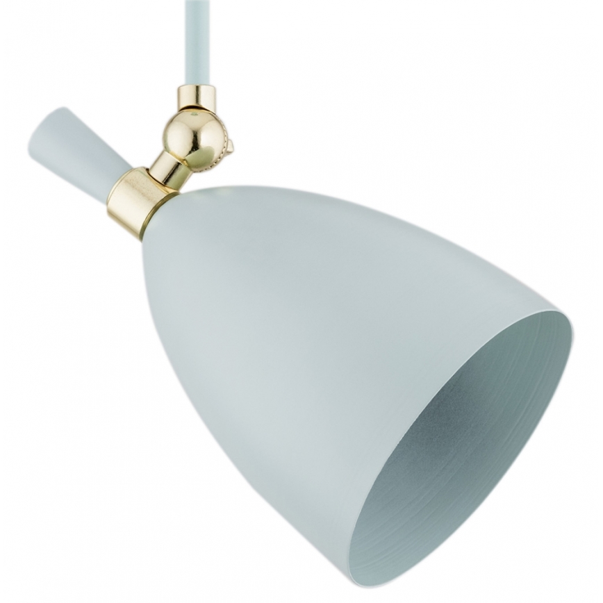 Argon 4685 - Candelabro suspenso CHARLOTTE 1xE27/15W/230V azul/dourado