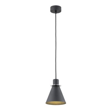 Argon 4688 - Candelabro suspenso BEVERLY 1xE27/15W/230V preto/cromado brilhante