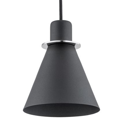 Argon 4688 - Candelabro suspenso BEVERLY 1xE27/15W/230V preto/cromado brilhante