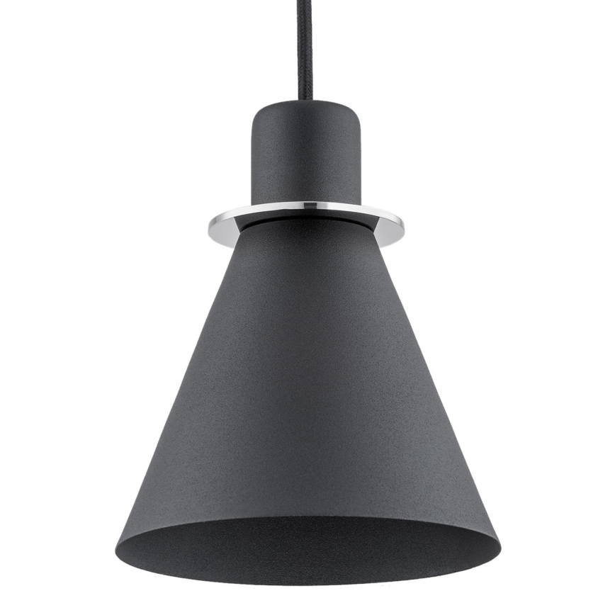 Argon 4688 - Candelabro suspenso BEVERLY 1xE27/15W/230V preto/cromado brilhante