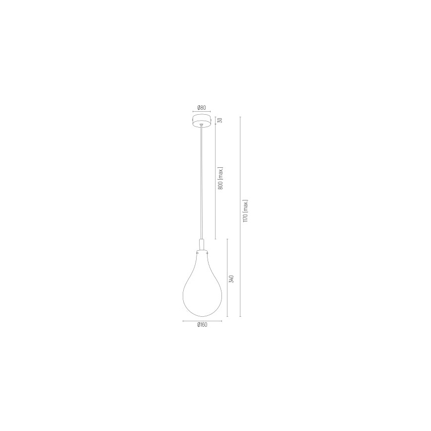 Argon 4696 - Candelabro suspenso OAKLAND 1xG9/6W/230V
