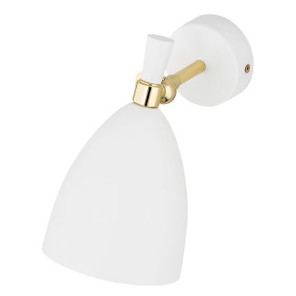 Argon 4699 - Iluminação de parede CHARLOTTE 1xE27/15W/230V branco/dourado