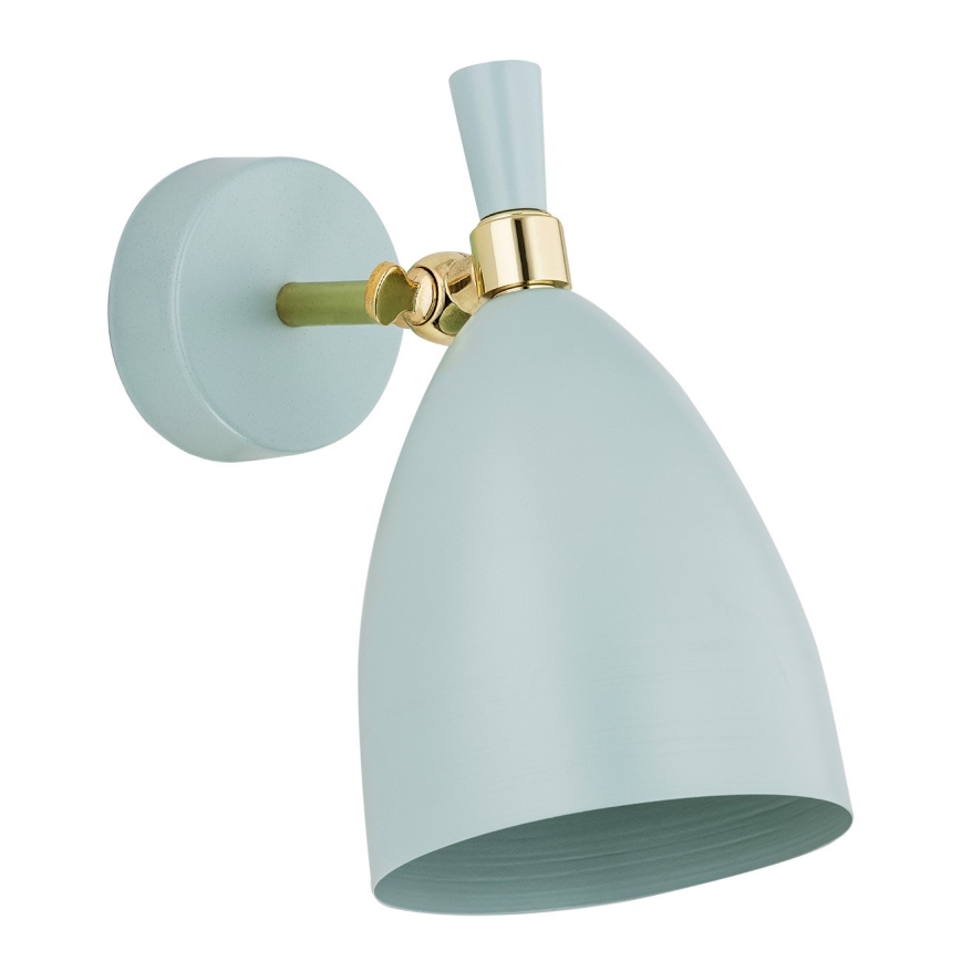 Argon 4700 - Iluminação de parede CHARLOTTE 1xE27/15W/230V azul/dourado