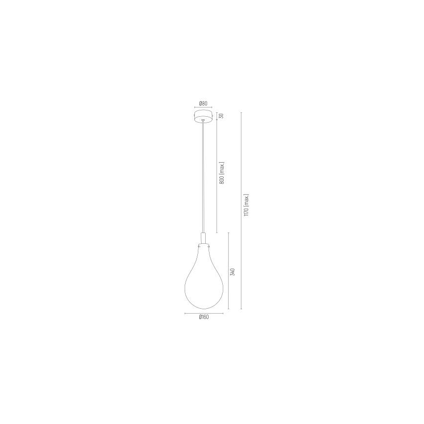 Argon 4716 - Candelabro suspenso OAKLAND 1xG9/6W/230V