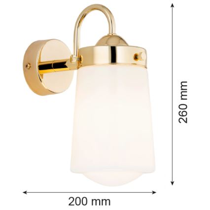 Argon 4717 - Iluminação de parede de casa de banho PASADENA 1xE27/15W/230V IP44