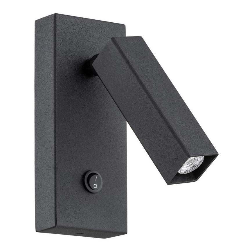 Argon 4723 - Foco de parede ROCK 1xG9/6W/230V preto