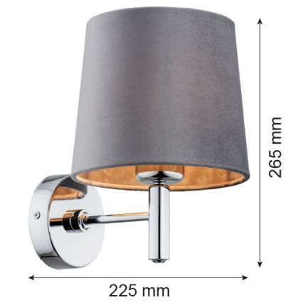Argon 4725 - Iluminação de parede BOLZANO 1xE27/15W/230V
