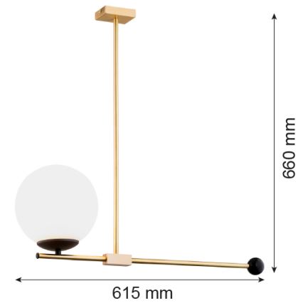 Argon 4738 - Candelabro suspenso MEGAN 1xE14/7W/230V