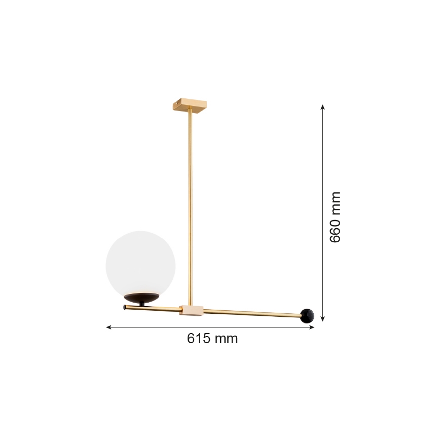 Argon 4738 - Candelabro suspenso MEGAN 1xE14/7W/230V