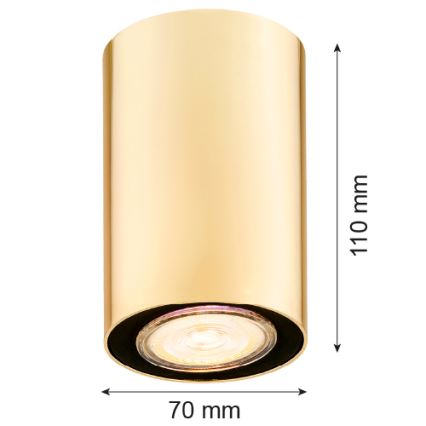 Argon 4759 - Iluminação de teto TYBER 1xGU10/5W/230V dourada
