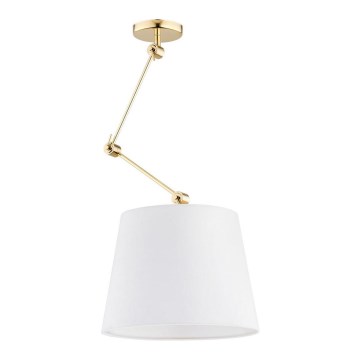 Argon 4895 - Candelabro suspenso ZAKYNTOS PLUS 1xE27/15W/230V branco/dourado