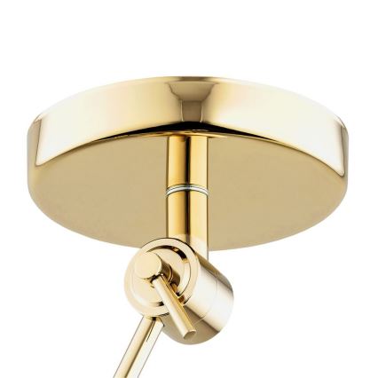 Argon 4895 - Candelabro suspenso ZAKYNTOS PLUS 1xE27/15W/230V branco/dourado