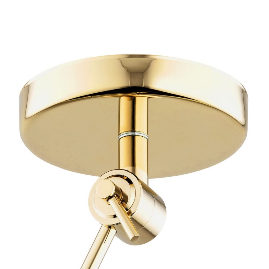 Argon 4895 - Candelabro suspenso ZAKYNTOS PLUS 1xE27/15W/230V branco/dourado