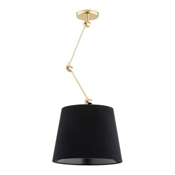 Argon 4896 - Candelabro suspenso ZAKYNTOS PLUS 1xE27/15W/230V preto/dourado