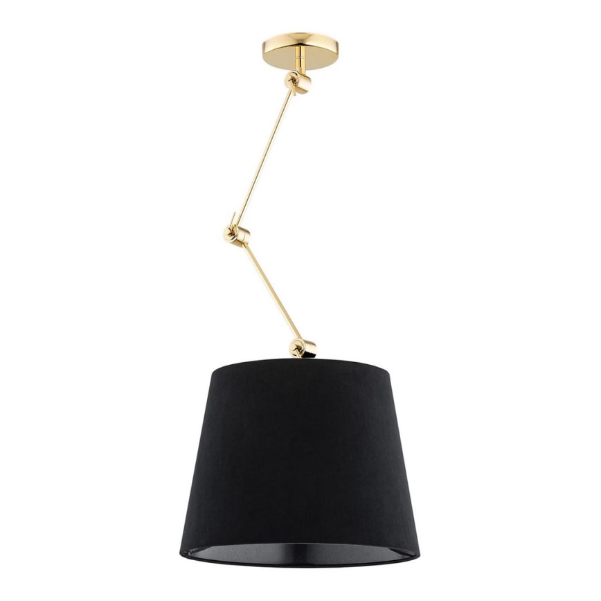 Argon 4896 - Candelabro suspenso ZAKYNTOS PLUS 1xE27/15W/230V preto/dourado