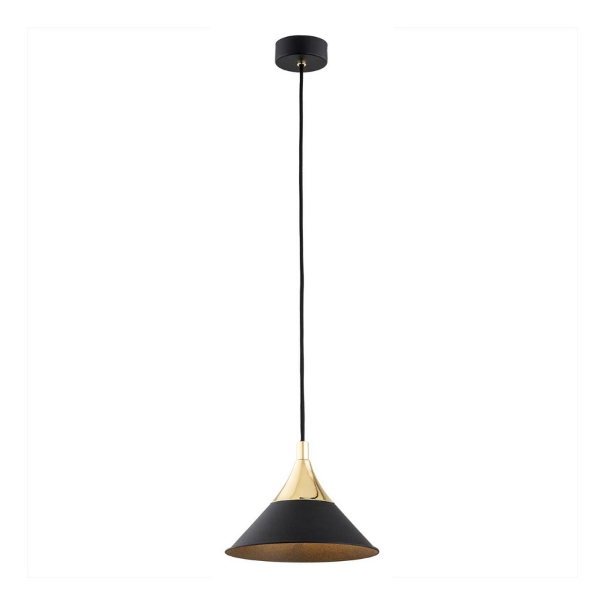 Argon 4903 - Candelabro suspenso MASSETO 1xE27/15W/230V preto/dourado