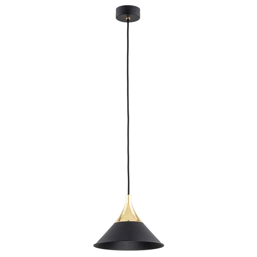 Argon 4903 - Candelabro suspenso MASSETO 1xE27/15W/230V preto/dourado