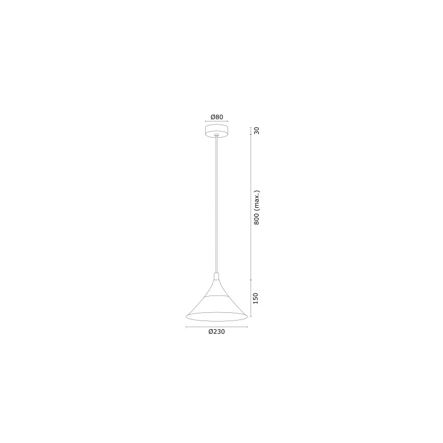 Argon 4903 - Candelabro suspenso MASSETO 1xE27/15W/230V preto/dourado