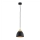Argon 4905 - Candelabro suspenso MURANO 1xE27/15W/230V preto/dourado