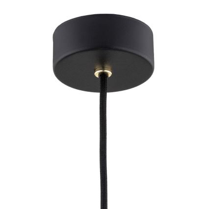 Argon 4905 - Candelabro suspenso MURANO 1xE27/15W/230V preto/dourado