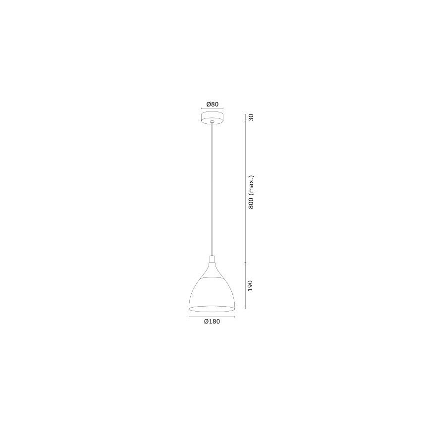 Argon 4905 - Candelabro suspenso MURANO 1xE27/15W/230V preto/dourado