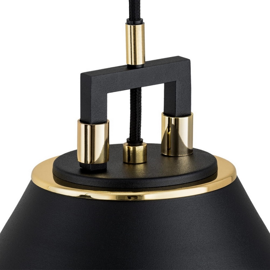 Argon 4915 - Candelabro suspenso ORTE 1xE27/15W/230V preto