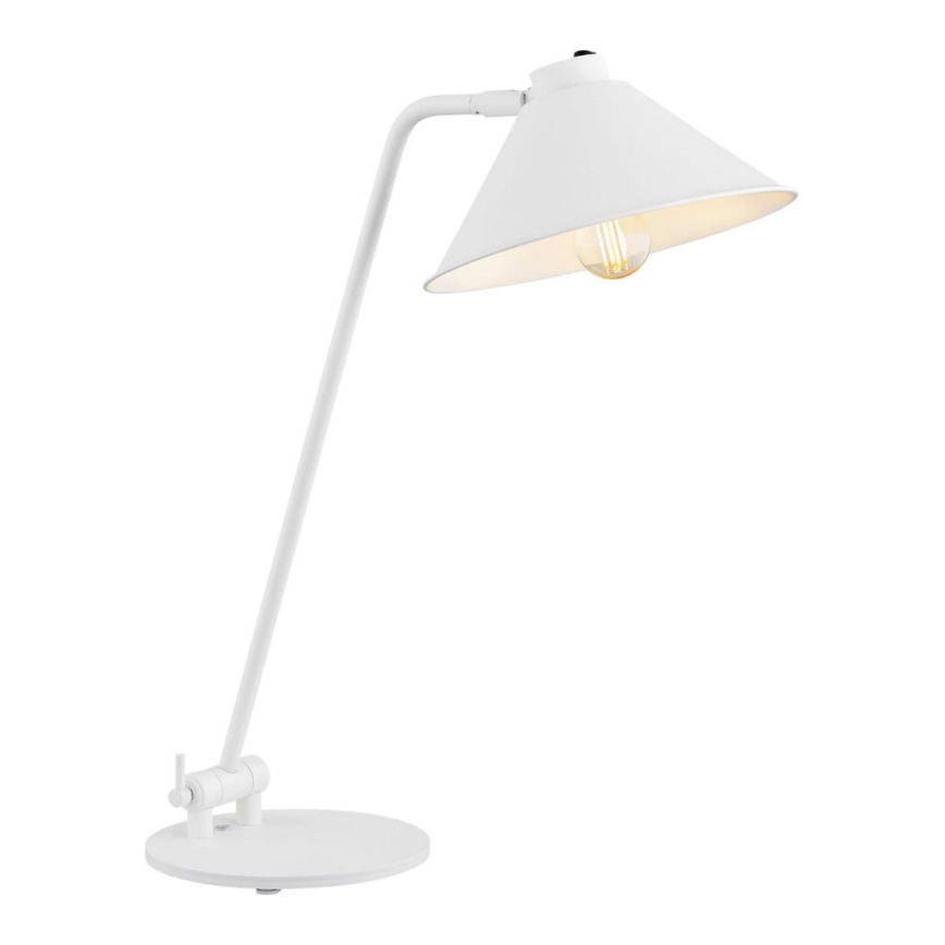 Argon 4996 - Candeeiro de mesa GABIAN 1xE27/15W/230V branco
