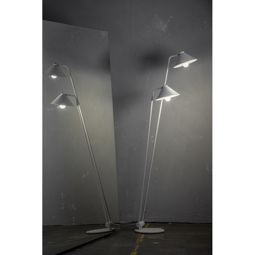 Argon 4997 - Candeeiro de pé GABIAN 1xE27/15W/230V branco