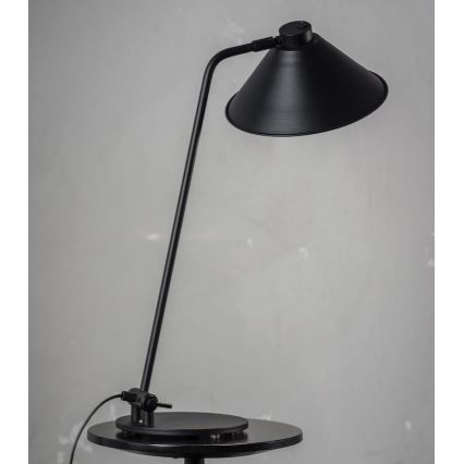 Argon 4998 - Candeeiro de mesa GABIAN 1xE27/15W/230V preto