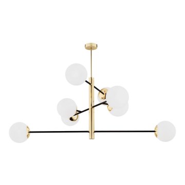 Argon 5041 - Candelabro suspenso CAMERON 8xE27/15W/230V latão/preto