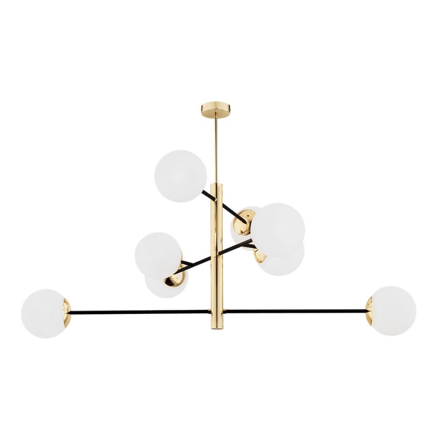Argon 5041 - Candelabro suspenso CAMERON 8xE27/15W/230V latão/preto