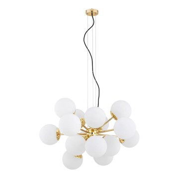 Argon 5048 - Candelabro suspenso SATELITE PLUS 15xE27/15W/230V dourado