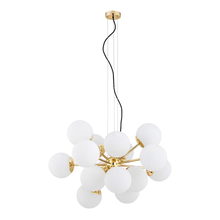 Argon 5048 - Candelabro suspenso SATELITE PLUS 15xE27/15W/230V dourado