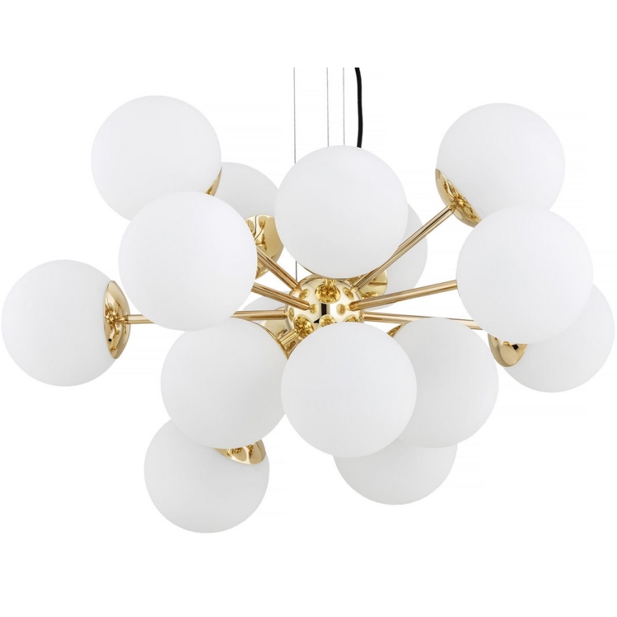 Argon 5048 - Candelabro suspenso SATELITE PLUS 15xE27/15W/230V dourado