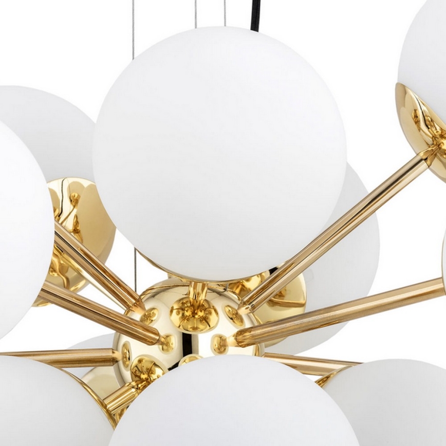 Argon 5048 - Candelabro suspenso SATELITE PLUS 15xE27/15W/230V dourado