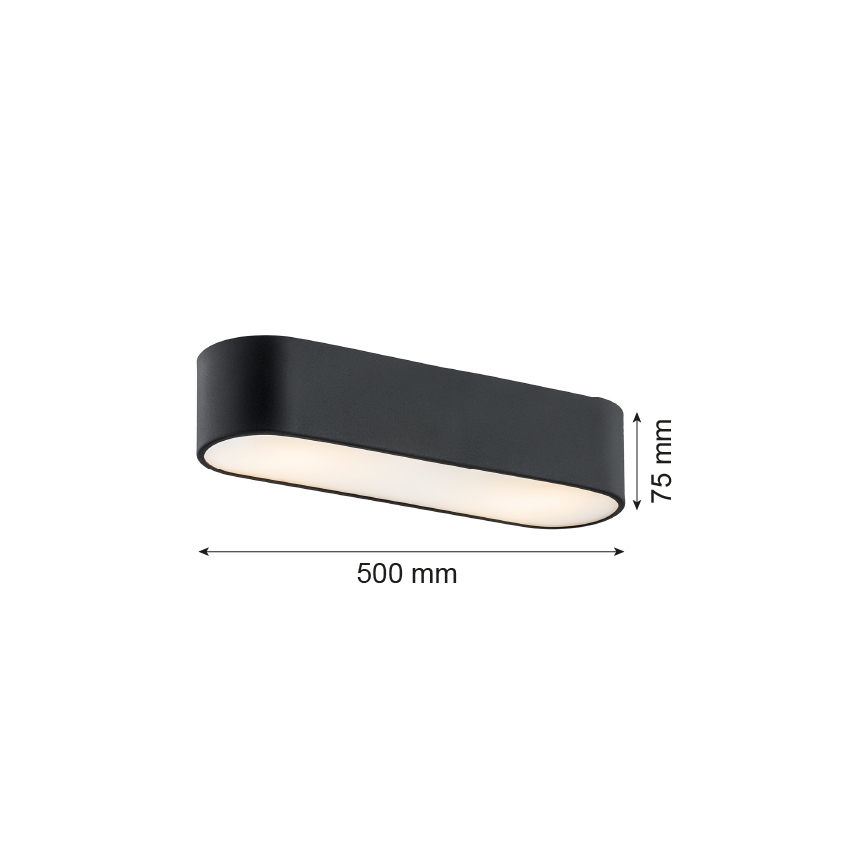 Argon 6000 - Iluminação de teto TONI 3xE27/15W/230V preto