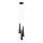 Argon 6103 - Candelabro suspenso HOLLYWOOD 3xE14/7W/230V preto