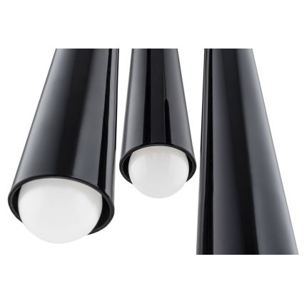 Argon 6103 - Candelabro suspenso HOLLYWOOD 3xE14/7W/230V preto
