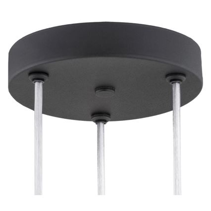 Argon 6103 - Candelabro suspenso HOLLYWOOD 3xE14/7W/230V preto