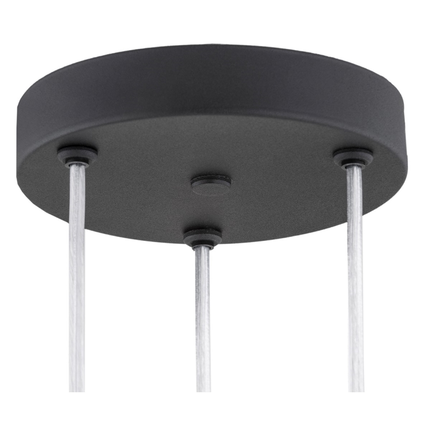 Argon 6103 - Candelabro suspenso HOLLYWOOD 3xE14/7W/230V preto