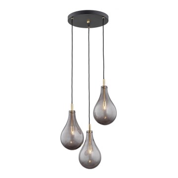 Argon 6105 - Candelabro suspenso OAKLAND 3xG9/6W/230V preto