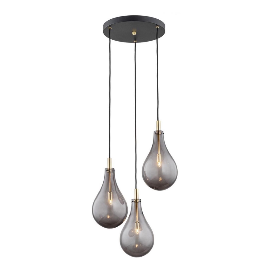Argon 6105 - Candelabro suspenso OAKLAND 3xG9/6W/230V preto
