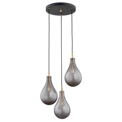 Argon 6105 - Candelabro suspenso OAKLAND 3xG9/6W/230V preto
