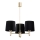 Argon 6111 - Candelabro suspenso PONTE 3xE27/15W/230V preto