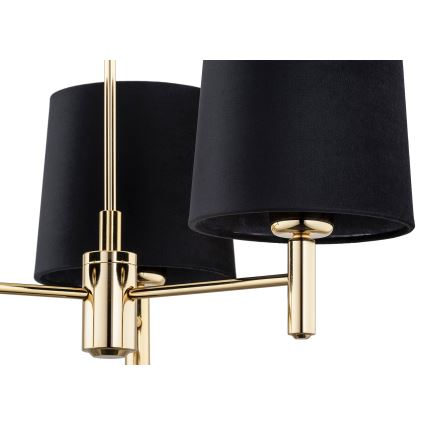 Argon 6111 - Candelabro suspenso PONTE 3xE27/15W/230V preto