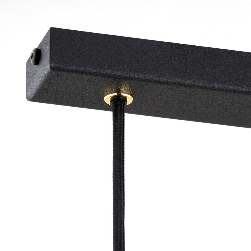 Argon 6140 - Candelabro suspenso MASSETO 3xE27/15W/230V preto/dourado