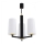 Argon 6143 - Candelabro suspenso CAMELOT PLUS 3xE27/15W/230V preto/branco/dourado